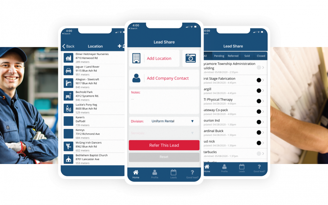 Cintas Lead Generation App for Employees and Sales Team