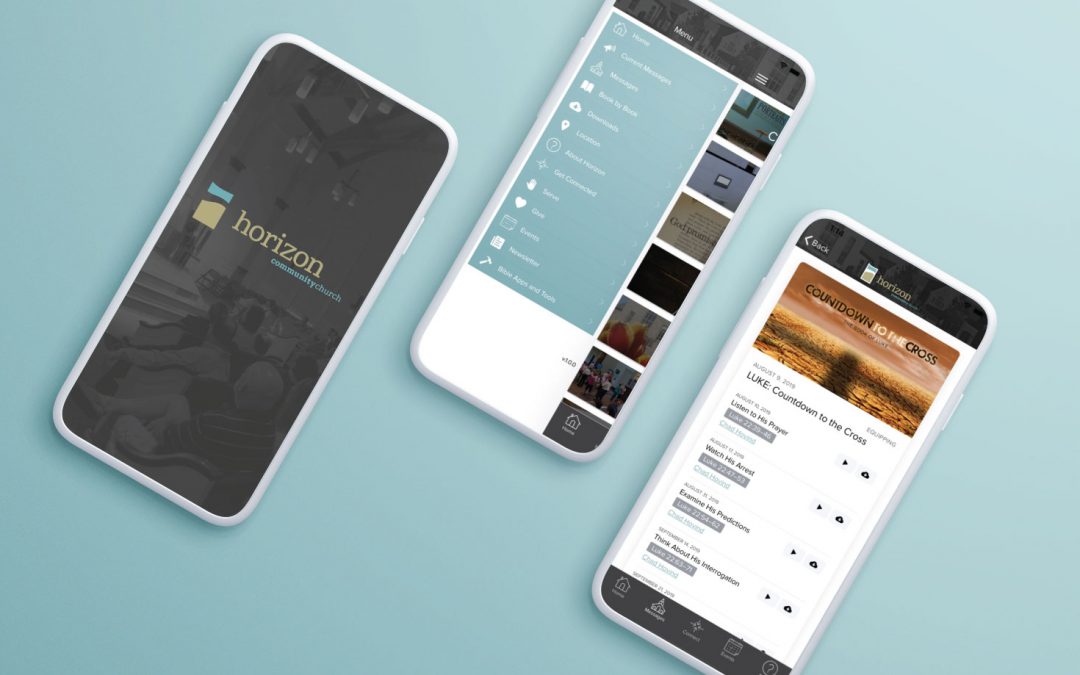 Horizon Community Church app focused on connection, communication and exploring